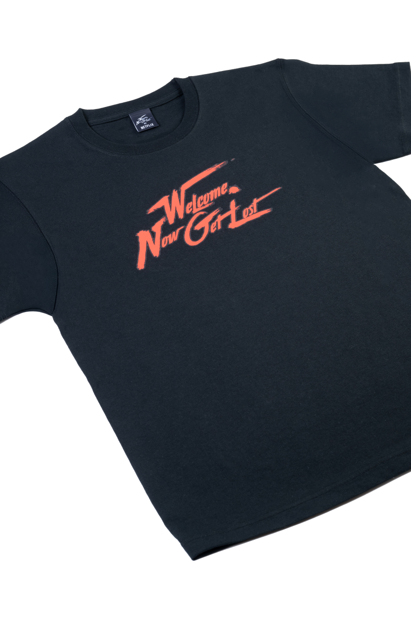『罵倒村』オリジナルTシャツ（英字タイトル）